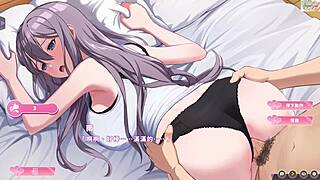 Feeling the deepest connection in this happy couple's room from behind