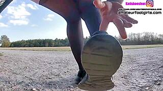 Ebony MILF POV Blowjob with Big Tits