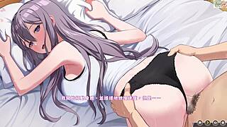 Feeling the deepest connection in this happy couple's room from behind