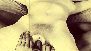 Vintage British taboo with hairy pussy and interracial cock.