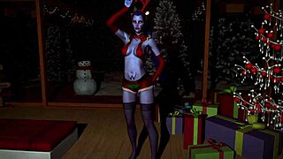 Widowmaker Sexy Assassin Dances Seductively On Christmas In Bedroom