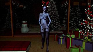 Widowmaker Sexy Assassin Dances Seductively On Christmas In Bedroom
