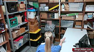 Wow, LP officer sucks shoplifter's cock hard!