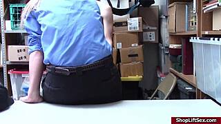 Wow, LP officer sucks shoplifter's cock hard!