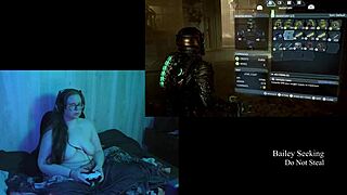 Why play Dead Space naked with big tits?