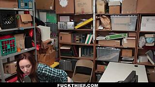 Teen Suspect Punished With Blowjob For Stealing Underwear In Garage