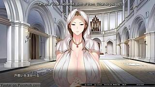 busty princess under hypnosis in visual novel episode 5
