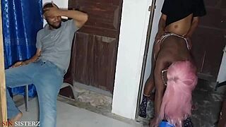 I can’t believe this mess! I’m with her while her husband’s clueless, and he’s in the bathroom doing the same!