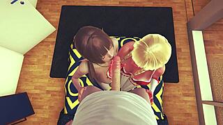 nun and elf in hotel apartment game