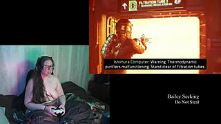 Why play Dead Space naked with big tits?