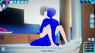 asian 3d cartoon girl with big tits has sex