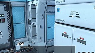 Red Haired Step Sister Gets Fucked In Shower During Space Stranding