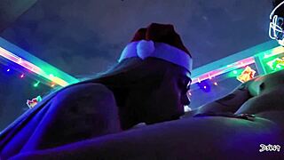 Our sexy Christmas with a sloppy blowjob and cumshot as a gift 😘