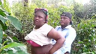 two lovers caught in the bush on sunday