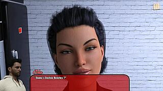 Alexandra 187 in an erotic cartoon game anime hentai adventure