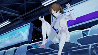 Shibuya sex episode vol 1 - jujutsu kaisen hentai babe moans during footjob and handjob orgasm