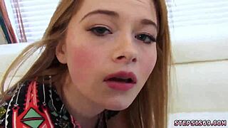 Thick White Teen 18+ Banged by Blonde Taxi Stepbrother