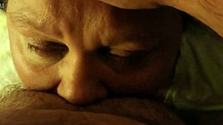 Wife Sucking and Gagging Hard on My Thick Cock