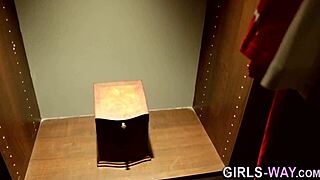 busty tattooed lesbian babe rides strapon with toys