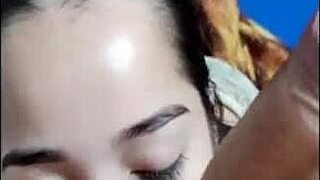 White wolf enjoys passionate oral from white moon vip