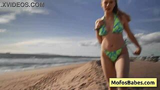 sahara skye gives charles dera a wet blowjob in the car near the beach