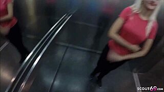 german skinny teen gets facial after sport at mcfit