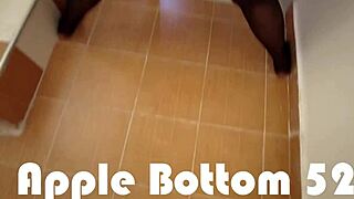 Ebony babe takes big cock.