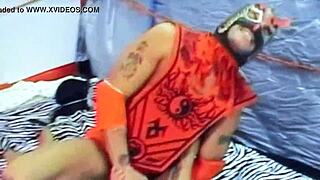 dragonfly battles adriana milano in mixed wrestling match