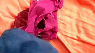 my sister-in-law's panties get a cumshot 😏