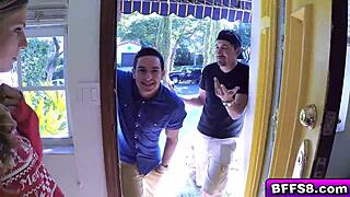 sexy teens having a wild group fuck on their holiday, getting facials