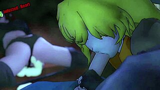 Jaune fucks Ruby and Yang in a threesome