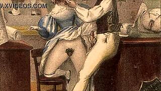 我超迷这些复古色情卡通画！