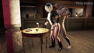 Fallout 4 2B Gets Intense Anal Assfucking In Hentai.