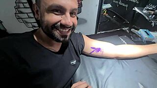 Yo, we went to tattoo our names but Nicoly Mattos wanted her pussy inked instead! 😜