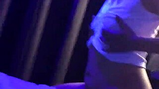 She gets fucked in lingerie, moaning softly at night.