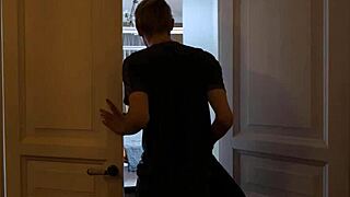 Sisporn lucky blond guy pounds his blindfolded stepsister's tight hole