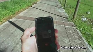 super cute latina amateur meets cock on her first casting