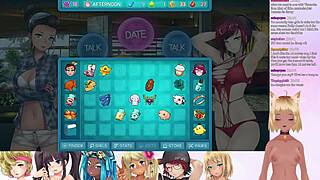 lewdneko streams huniepop 2 double date gameplay in part seven