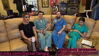 Channy Crossfire gets her 2022 checkup from male doctor Canada at girlsgonegynocom 😏