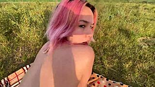 unexpected end to the asian couple's picnic