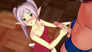 Is Frieren Ready To Love In Her Towel?