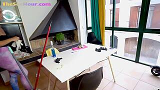 i love watching this latina babe in braces give a blowjob and titfuck before riding in cowgirl position.