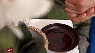 alice xo gets oiled massage and blowjob