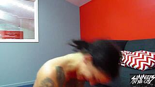 Man, this extreme face fucking is all deepthroat and messy facial!