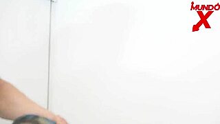 at the casting interview with a woman