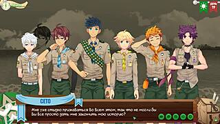 Game friends camp episode 24 features collecting information with russian voice acting