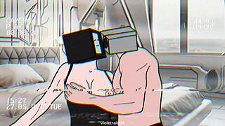 The TV woman and cameraman get wild in Skibidi Toilet hentai sex animation