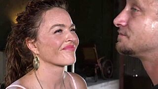 Feeling the intense anal fucking as a busty parole officer tied up and bound