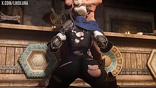 Cute blonde demon gets fucked in skyrim.