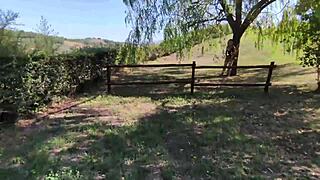 Flashing pussy to young guy in park, he makes me squirt! 😏